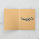 編集可能なツァ・ビシュバット 幸せなカード カード (内部)