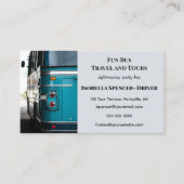 編集可能なツアー観光とパーティーバス 名刺 (正面)