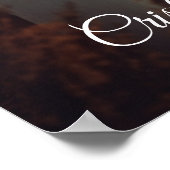 編集可能なテキストカラー モダンウェディングウェルカムサイン ポスター (角)