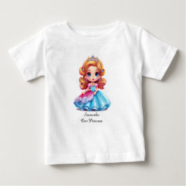 編集可能なテキスト付きプリンセスTシャツ ベビーTシャツ