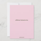 編集可能なデイジー招待状 招待状 (裏面)