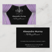 編集可能なデザイナ/ウェディングプランナー名刺 名刺 (正面/裏面)