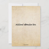 編集可能なトウモロコシの焙煎招待状 招待状 (裏面)