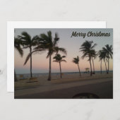 編集可能なトロピカルクリスマスの写真 シーズンカード (正面/裏面)