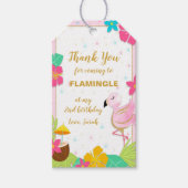 編集可能なトロピカルパーティーのお気に入りラベル ギフトタグ (正面)