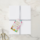 編集可能なトロピカルパーティーのお気に入りラベル ギフトタグ (より糸付き)