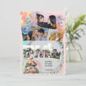 編集可能なハッピー ファミリー フォト カード (スタンド正面)