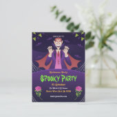 編集可能なハロウィン招待状, ハロウィンパーティー ポストカード (スタンド正面)