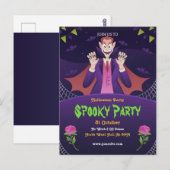 編集可能なハロウィン招待状, ハロウィンパーティー ポストカード (正面/裏面)