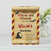 編集可能なハロウィン誕生日招待状 招待状 (スタンド正面)