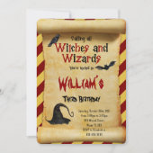 編集可能なハロウィン誕生日招待状 招待状 (正面)