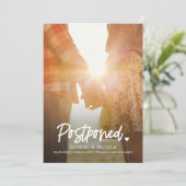 編集可能なハートから日付カードを保存 サンキューカード (スタンド正面)