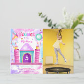 編集可能なバウンス写真招待状 招待状 (スタンド正面)