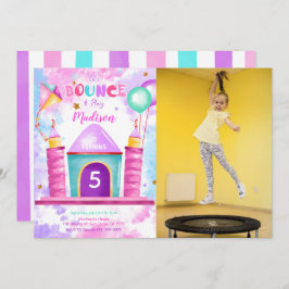 編集可能なバウンス写真招待状 招待状