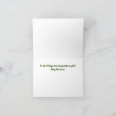 編集可能なバセットハウンド愛好者の犬のクリスマスカード カード (内部)