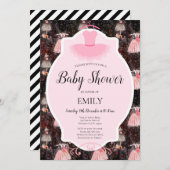 編集可能なバレリーナの招待状 招待状 (正面/裏面)