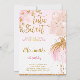 編集可能なバレリーナの招待状 招待状