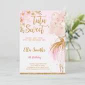 編集可能なバレリーナの招待状 招待状 (スタンド正面)