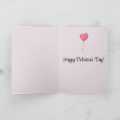 編集可能なバレンタインカード 家からあなたへ カード (内部)