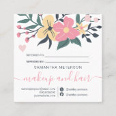 編集可能なパモダンステルフローラハート共有愛 紹介カード (裏面)