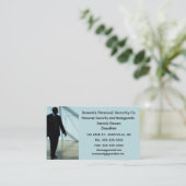 編集可能なパーソナルセキュリティとボディガード 名刺 (スタンド正面)