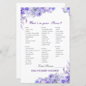 編集可能なパーティーグッズ  ブライダル・ベビーシャワー (正面/裏面)