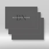 編集可能なビジネス名(またはその他の文字)グレー ラッピングペーパーシート