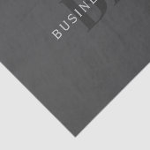 編集可能なビジネス名(またはその他の文字)グレー 薄葉紙 (詳細)