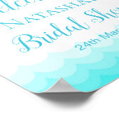 編集可能なビーチパーティーウェルカムサイン 8x10 ポスター (角)