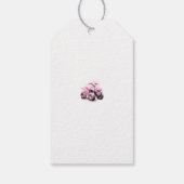 編集可能なピンクのATVバイクの誕生日 ギフトタグ (裏面)