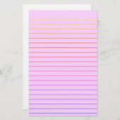 編集可能なピンク装飾ライニング文房具紙 便箋 (正面/裏面)