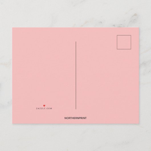 編集可能なファミリツリーのハートの採用招待状 インビテーションポストカード (裏面)