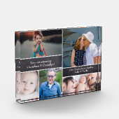 編集可能なファミリーコラージュシャルボード祖父母 フォトブロック (左)