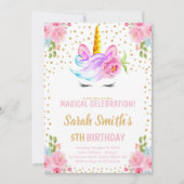 編集可能なファンタジー招待状とスパーク 招待状 (正面)