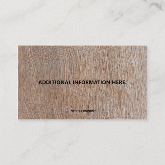 編集可能なファームの動物会社の写真 名刺 (裏面)