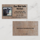 編集可能なファームの動物会社の写真 名刺 (正面/裏面)