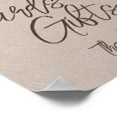 編集可能なファームカードとギフトサイン印刷 ポスター (角)