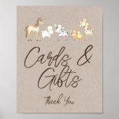 編集可能なファームカードとギフトサイン印刷 ポスター (正面)