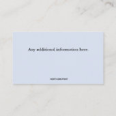 編集可能なファームハンド 名刺 (裏面)