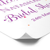 編集可能なフィエスタパーティーウェルカムサイン 8x10 ポスター (角)