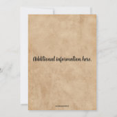 編集可能なフィッシュフライ招待状カード 招待状 (裏面)