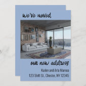 編集可能なフォトアドレス変更のお知らせ 招待状 (正面/裏面)