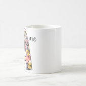 編集可能なフォトアルファベット文字A パーソナライズされた コーヒーマグカップ (中央)