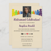 編集可能なフォト先生の削除 招待状 (正面/裏面)