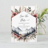 編集可能なフォト納屋周囲の庭結婚ズ セーブザデート (スタンド正面)