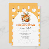編集可能なフレンドギビングパーティー招待状テンプレート 招待状 (正面/裏面)