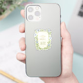編集可能なフローラルサンクス シール (スマートフォン)