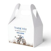 編集可能なブルーバイクのダートバイク、誕生日パーティー