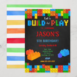 編集可能なブロック招待状 招待状