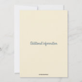 編集可能なブーツと花のガーデン誕生日パーティー 招待状 (裏面)